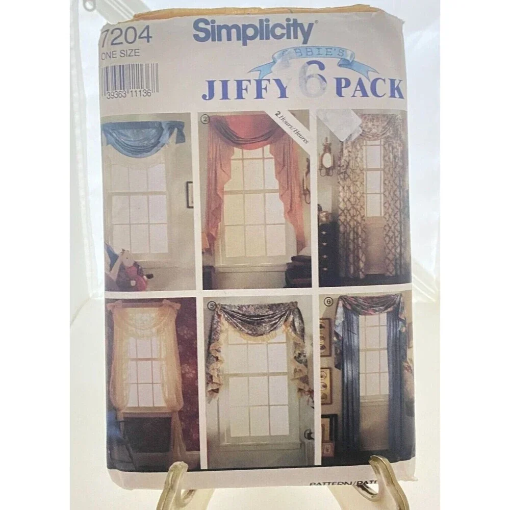 #7204 Simplicity Window Curtain Sewing Pattern